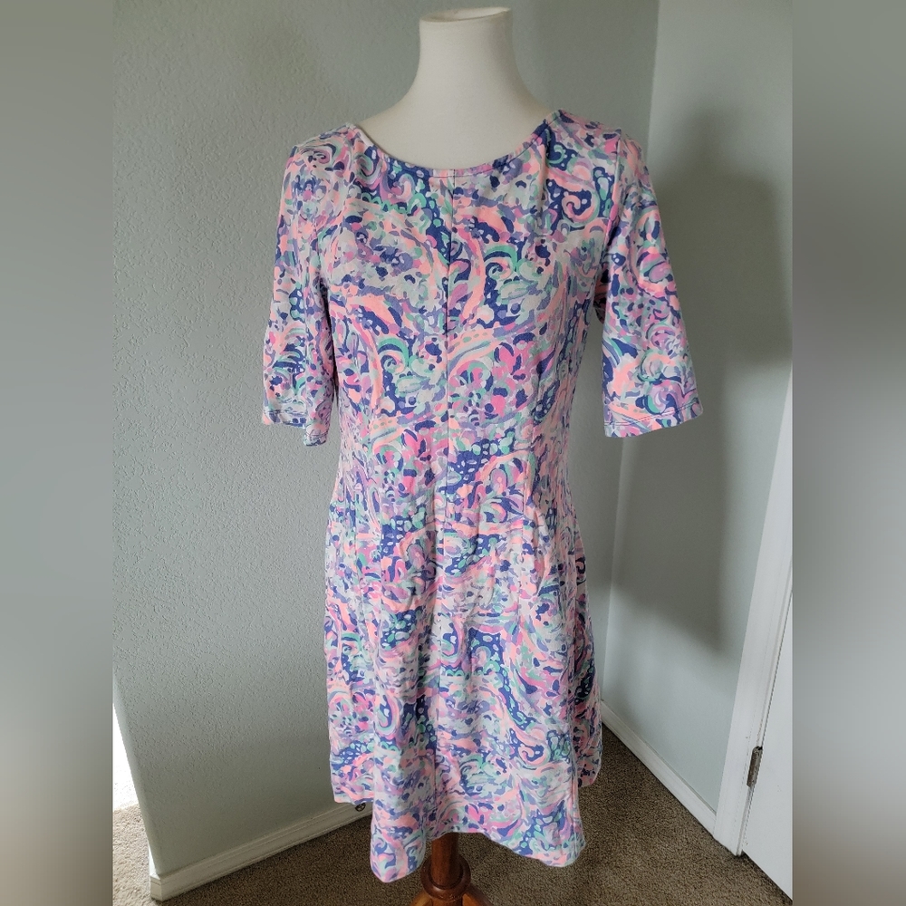 Lilly Pulitzer Celia La Playa Fit and Flare Dress L